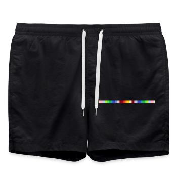 Sign colorful - Badeshorts - Schwarz - Vorne - AI Model Male 185 light (185cm)