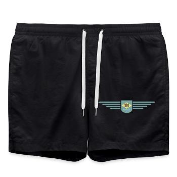 Delaware Fan T-Shirt – Küste & Charme - Badeshorts - Schwarz - Vorne - AI Model Male 185 light (185cm)