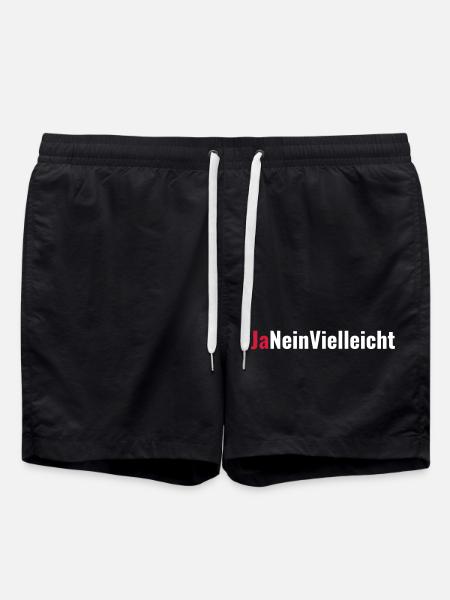 Proposal Engagement Bachelor Party Gift - Swim Trunks - black