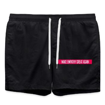 Rendre l’empathie grande à nouveau Déclaration politique Espoir - Short de bain - noir - Devant - AI Model Male 185 light (185cm)