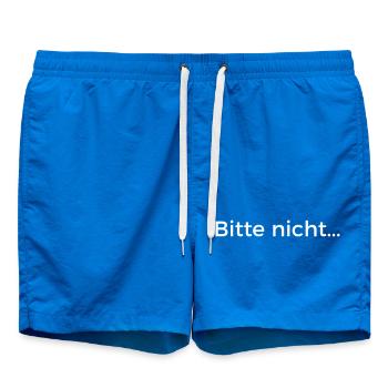 Bitte nicht - Badeshorts - Cobalt blue - Vorne