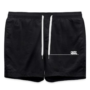 Chemise de camping pour campeurs réels - Short de bain - noir - Devant - AI Model Male 185 light (185cm)