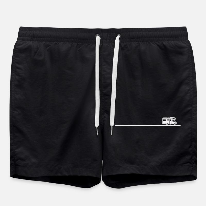 Chemise de camping pour campeurs réels - Short de bain - noir