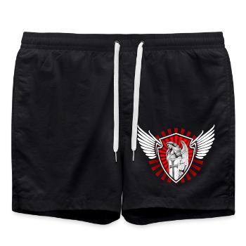 Ange gardien - Short de bain - noir - Devant - AI Model Male 185 light (185cm)