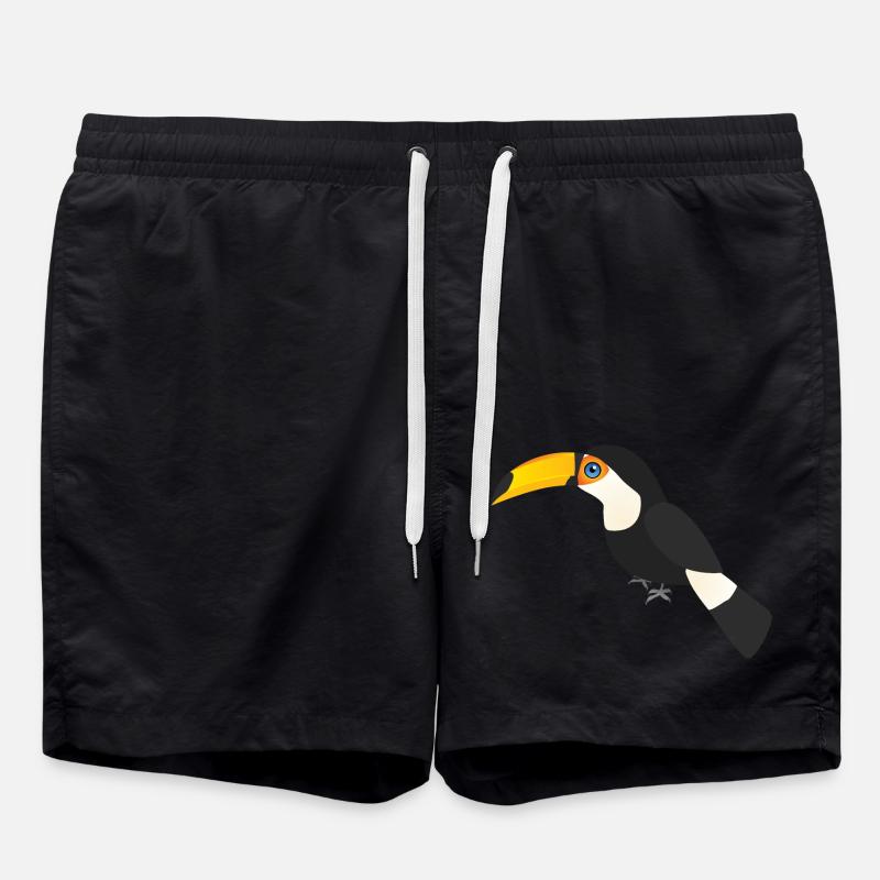 Riesen-Toucan - Badeshorts - Schwarz