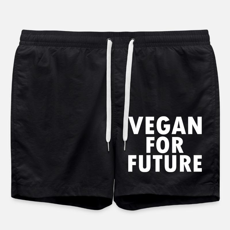 Vegan for future - Short de bain - noir