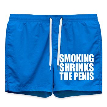 Smoking shrinks the penis - Badeshorts - Cobalt blue - Vorne