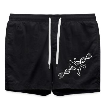 Fußball Fußballtrainer Fußballer Fußballspieler - Badeshorts - Schwarz - Vorne - AI Model Male 185 light (185cm)