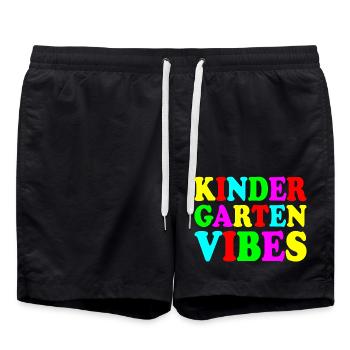 ambiance de jardin d’enfants - Short de bain - noir - Devant - AI Model Male 185 light (185cm)