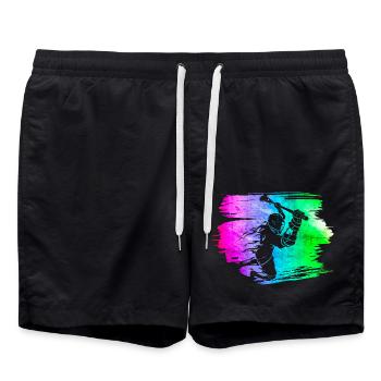 Lacrosse - Badeshorts - Schwarz - Vorne - AI Model Male 185 light (185cm)