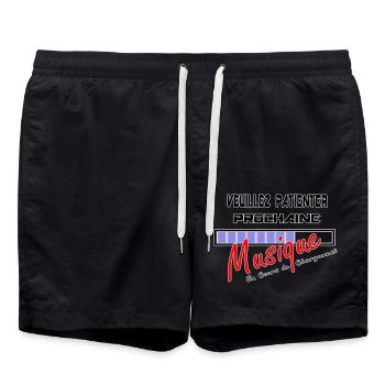 Logo Musique en Chargement ! - Short de bain - noir - Devant - AI Model Male 185 light (185cm)
