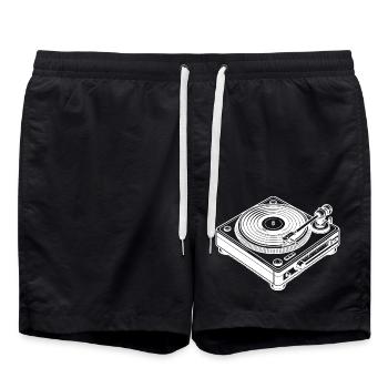 Électrophone - Short de bain - noir - Devant - AI Model Male 185 light (185cm)