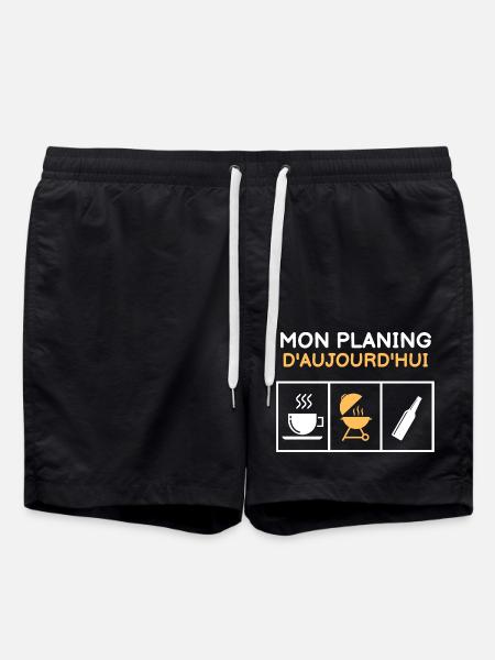 Café Barbecue bière - Short de bain - noir