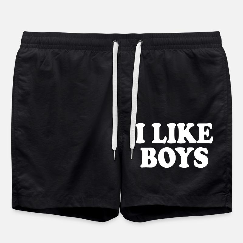 I like boys - Short de bain - noir