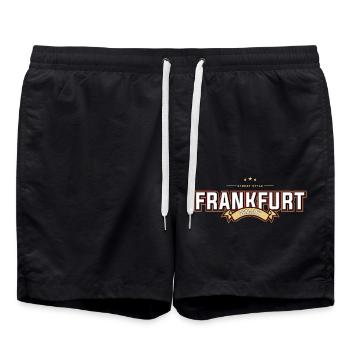 Francfort - Short de bain - noir - Devant - AI Model Male 185 light (185cm)