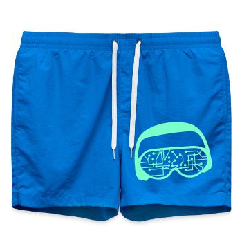 DJ Daten Mikrochip Sonnenbrille Brille Party Musik - Badeshorts - Cobalt blue - Vorne