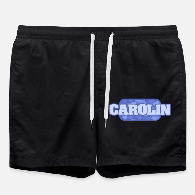 Name Carolin - Badeshorts - Schwarz