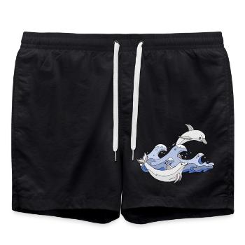 Delphine - Badeshorts - Schwarz - Vorne - AI Model Male 185 light (185cm)