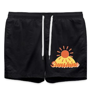Le soleil brille - Short de bain - noir - Devant - AI Model Male 185 light (185cm)