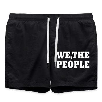 we the people - Short de bain - noir - Devant - AI Model Male 185 light (185cm)