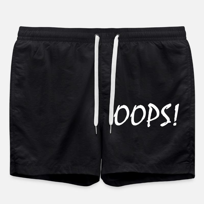 Oops - Badeshorts - Schwarz