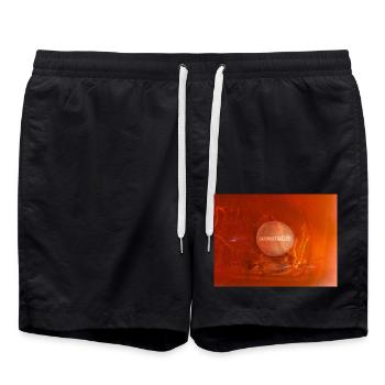 ewichkult gallery logo - Badeshorts - Schwarz - Vorne - AI Model Male 185 light (185cm)