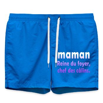 maman mère humour blague cadeau - Short de bain - cobalt blue - Devant