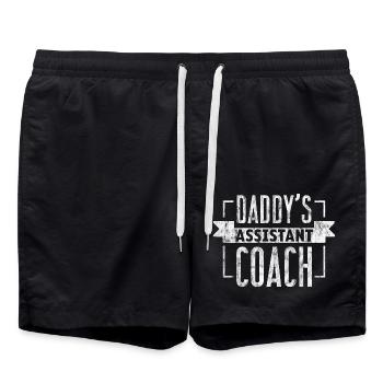 Daddy's Assistant Coach 3 - Badeshorts - Schwarz - Vorne - AI Model Male 185 light (185cm)