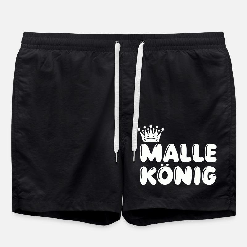 malle könig - Badeshorts - Schwarz