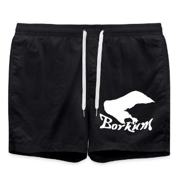 Tatouage Bokum - Short de bain - noir - Devant - AI Model Male 185 light (185cm)