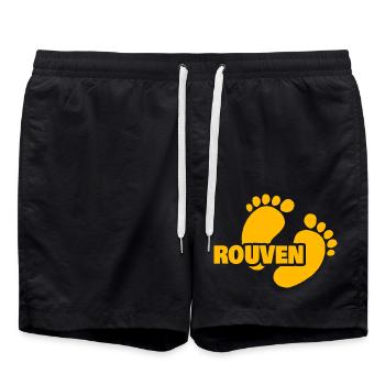 Rouven comme naissance - Short de bain - noir - Devant - AI Model Male 185 light (185cm)