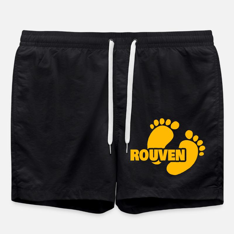 Rouven as birth - Swim Trunks - black