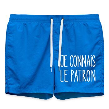 je connais le patron - Short de bain - cobalt blue - Devant
