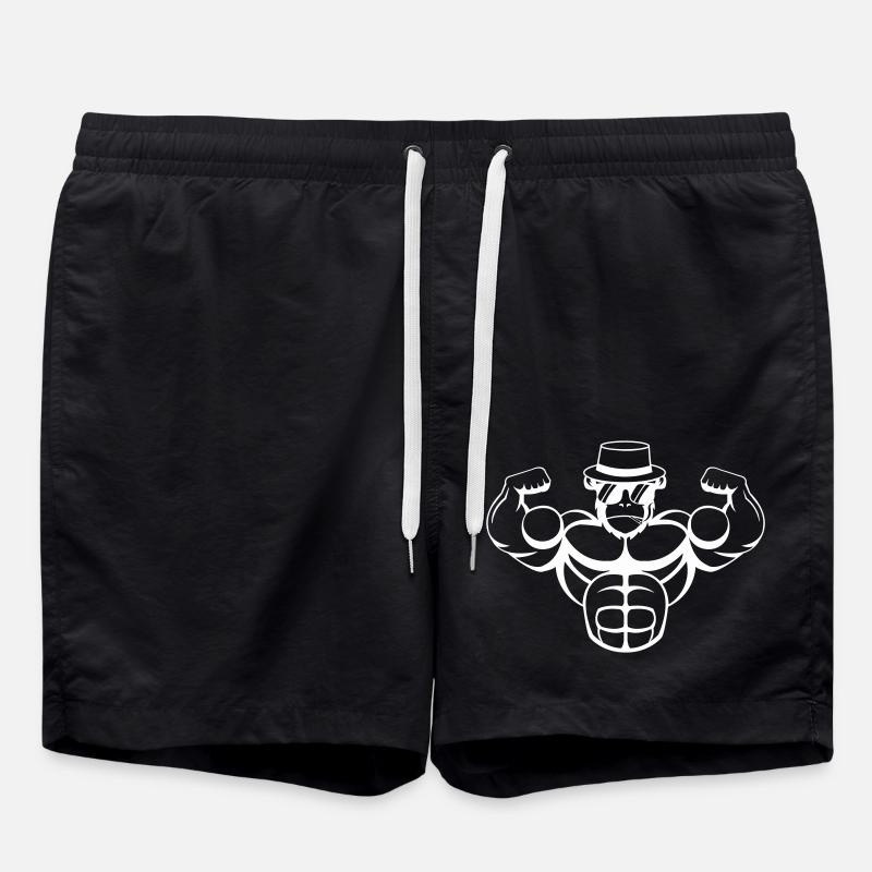Strong Gorilla - Swim Trunks - black