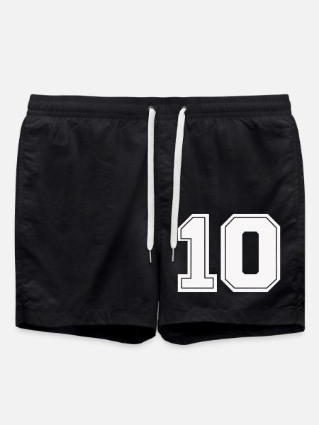 10 number - Badeshorts - Schwarz
