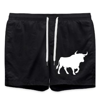 taureau - Short de bain - noir - Devant - AI Model Male 185 light (185cm)