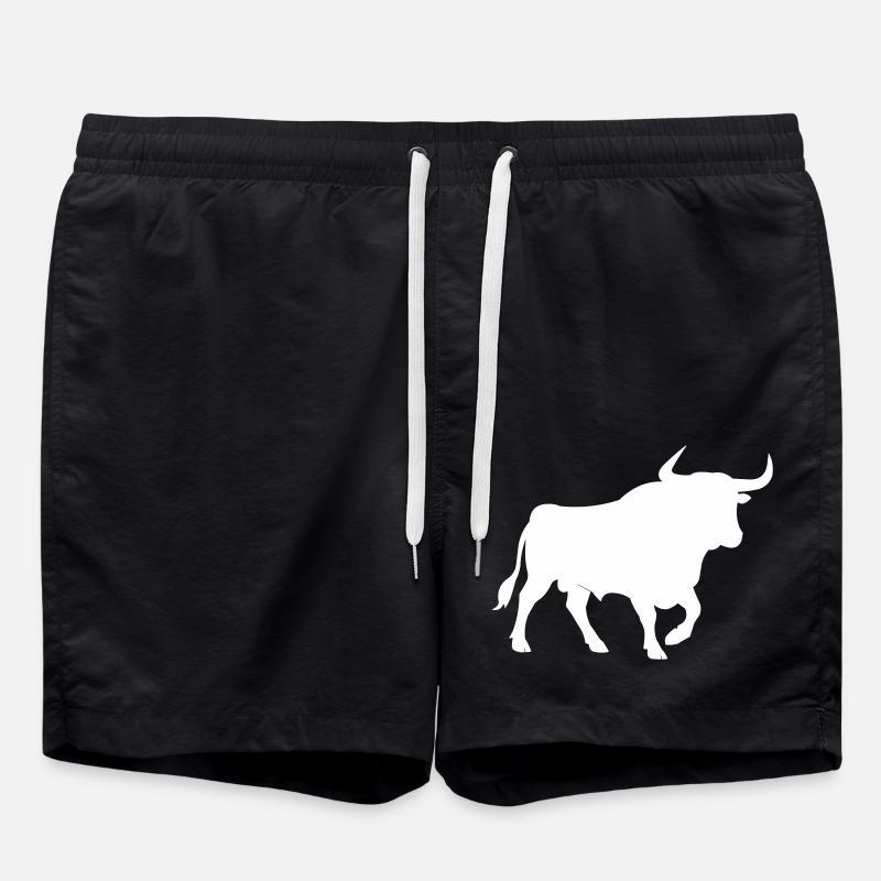 stier - Badeshorts - Schwarz
