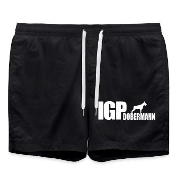 IGP DOBERMANN chien chiens Wilsigns chien sport - Short de bain - noir - Devant - AI Model Male 185 light (185cm)