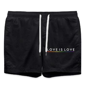 L’AMOUR, C’EST L’AMOUR - Short de bain - noir - Devant - AI Model Male 185 light (185cm)