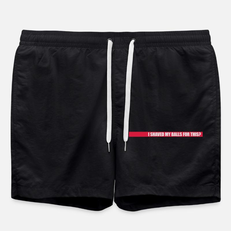 I shaved my balls - Badeshorts - Schwarz