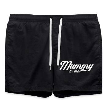 Mumie Est 2025 - Badeshorts - Schwarz - Vorne - AI Model Male 185 light (185cm)
