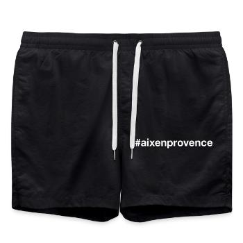 AIX-EN-PROVENCE Hashtag - Short de bain - noir - Devant - AI Model Male 185 light (185cm)