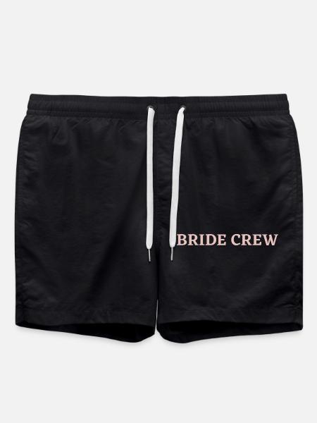 Bride Crew - Swim Trunks - black