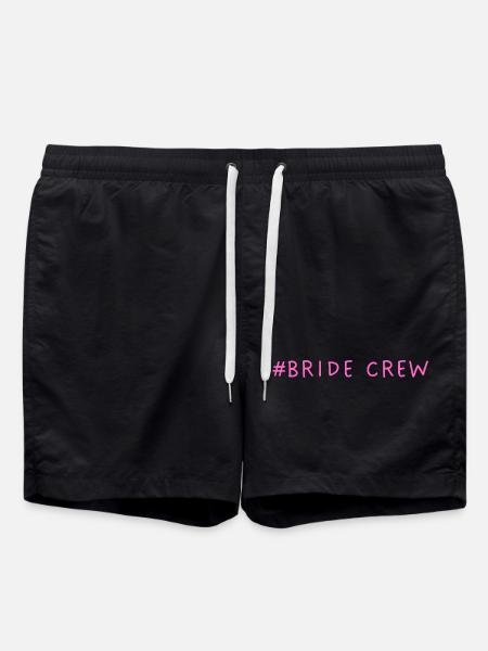 #Bride Crew Braut Crew - Badeshorts - Schwarz