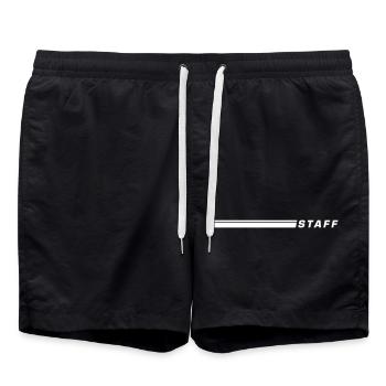 Coup de bâton - Short de bain - noir - Devant - AI Model Male 185 light (185cm)