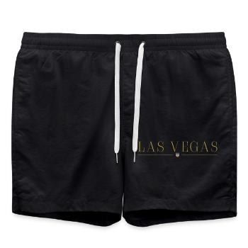Las Vegas Fan Outfit T-Shirt Design - Badeshorts - Schwarz - Vorne - AI Model Male 185 light (185cm)