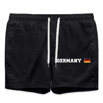 T-shirt allemand Allemagne - Short de bain - noir - Devant - AI Model Male 185 light (185cm)