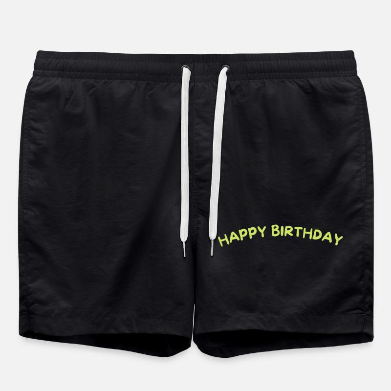Joyeux anniversaire Personne préférée Anniversaire - Short de bain - noir