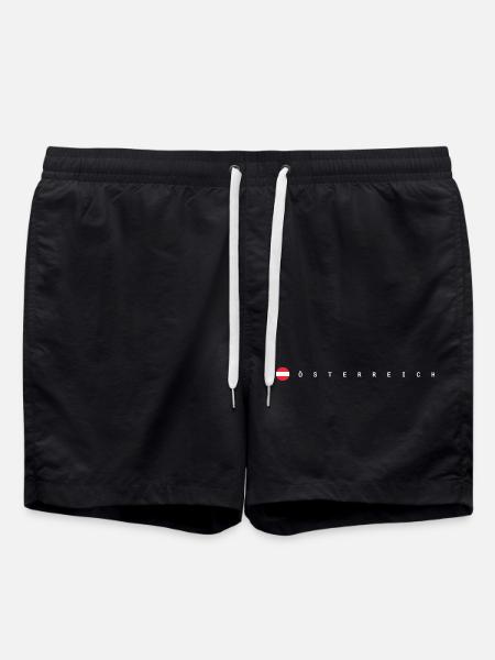 osterreich flag - Swim Trunks - black