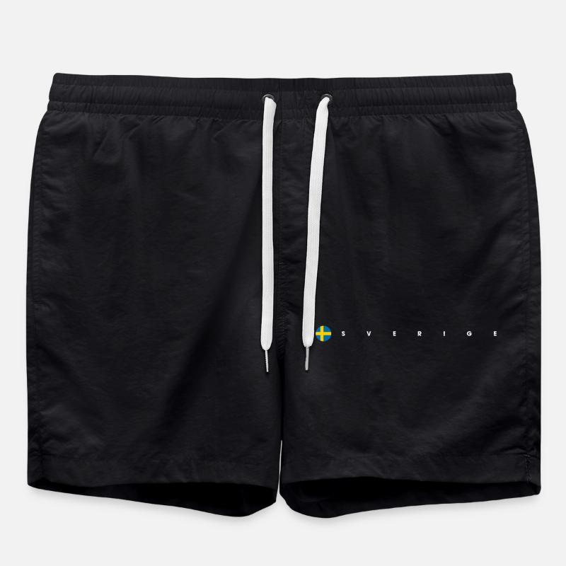 Sverige flag - Swim Trunks - black